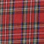 large plaid red/fine grid red