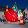Dr. Airblown Grinch and Max Sleigh 155 in. Inflatable - 2 of 3