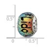 Black Bow Jewelry Lido Key & Palm Trees Dichroic Glass & Sterling Silver Bead Charm - 3 of 4