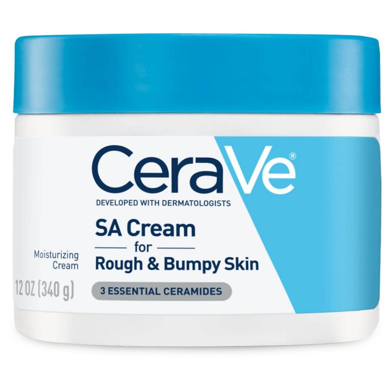 CeraVe SA Cream for Rough and Bumpy Skin, Moisturizer Unscented - 12oz, 1 of 13