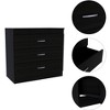 NicBex 3 Drawers Dresser for Bedroom,Chest of Drawers with White Metal Handle,Modern Freestanding Dresser,Storage Dressers for Bedroom - 4 of 4