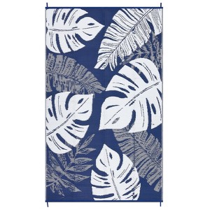 Waterproof Outdoor Rug – Reversible Plastic Mat for RV, Patio, Deck, Beach, Picnic, Camping, Backyard - 1 of 4