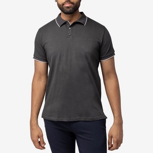 XRAY Men's Short Sleeve Pieced Pique Tipped Polo - 1 of 4