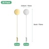 Unique Bargains Alloy DIY Boutonnieres Flat Round Tray Lapel Pin for Suit - 3 of 4