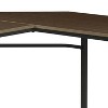 Vynxaria Oak & Black L-Shaped Computer Desk - Space-Saving Design for Modern Workspaces - 3 of 4