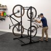 Teal Triangle Freestanding Double-Sided G-Bike | Holds 8 Bikes - 3 of 4