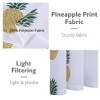 Pineapple Print Short Kitchen Valance Curtains for Small Windows - 4 of 4