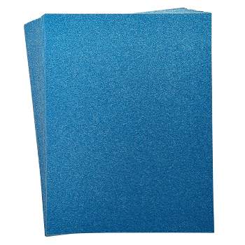 Bright Creations 30 Sheets Double-Sided Light Blue Glitter Cardstock Paper for DIY Crafts, Card Making, Invitations, 300GSM, 8.5 x 11 In