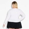 Women's Long Sleeve Roundneck Button-Down Shirt - Wild Fable™ - 3 of 4