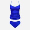Women's Royal Shell Stitch Tankini Top & Mid-Rise Bottoms Set (XS-4XL) - Cupshe - 2 of 4