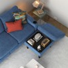 NicBex 3-Seater Linen Sofa Couch with Removable Storage Ottoman & Cup Holders,Upholstered Sleeper Sofa for Living Room,Bedroom - 4 of 4