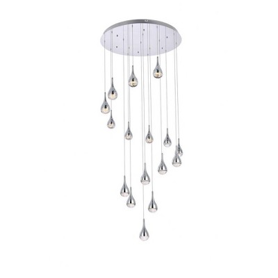 Elegant Lighting Amherst 16 - Light Chandelier in  Chrome