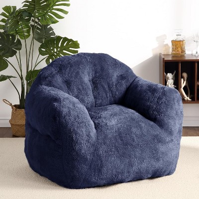 39" Bean Bag Chairs for Adults Kids, Soft Beanbag Sofa Chair High-Density Foam Filled Cozy Bean Bag Couch with Armrests for Living Room Bedroom