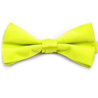 Young Boy's Pre-tied Adjustable Length Bow Tie - Formal Tuxedo Solid Color