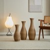 Dexmalle 3-piece elegant beige artificial rattan floor vase - 3 of 4