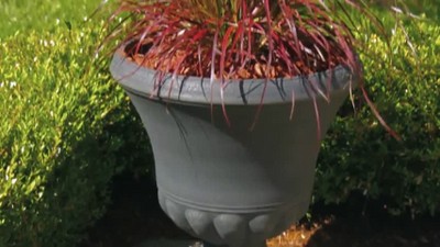 Chocolate 18" Recycled Plastic Resin Round Planter Pot