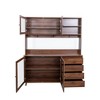 NicBex Storage Cabinet 63" W Freestanding Large Kitchen Wooden Cupboard with 4 Door, 4 Drawers and Microwave Shelf - 4 of 4