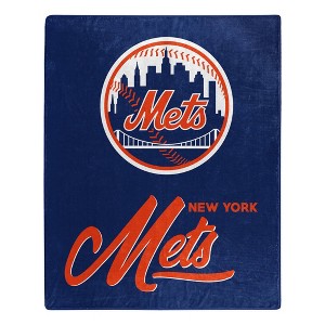 MLB New York Mets 50 x 60 Raschel Throw Blanket - 1 of 3