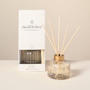 8.45 fl oz Ribbed Glass Diffuser - Hearth & Hand™ with Magnolia - 1 of 4