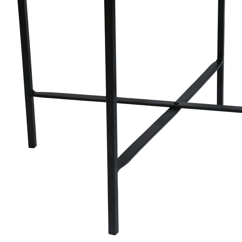 Tift Handcrafted Modern Industrial Mango Wood Folding Tray Top Side Table Natural/Black - Christopher Knight Home, 5 of 8