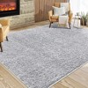 Solid Shaggy Rug Modern Indoor Carpet Fluffy Plush Rug Shag Area Rug Home Decor - 2 of 4