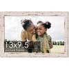 PosterPalooza | Photo Size Shabby Chic White Picture Frame - UV Acrylic, Foam Board Backing, Hanging Hardware - 2 of 4
