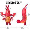 Joyfy Adults Halloween Inflatable Costumes Suit, Lobster Blow-up Full Body Costumes Featured Huge Pliers for Cosplay Party (65-71inches） - 3 of 4