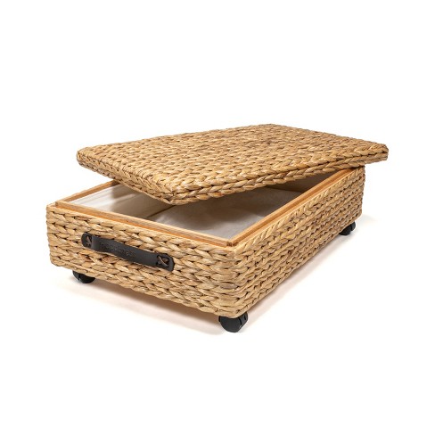 Wood Storage Wicker Basket : Target