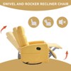 Manual Recliner Chair, 360° Swivel Rocker Recliner for Small Space, Fabric Glider Recliner Nursery Chair, Rocking Recliner Chair for Living Room - 3 of 4