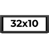 PosterPalooza | Panoramic Flat Black Picture Frame - UV Acrylic, Foam Board Backing, Hanging Hardware - 2 of 4