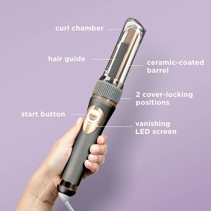 InfinitiPRO by Conair Curl Secret Ceramic Auto Hair Curling Iron, 4 of 19