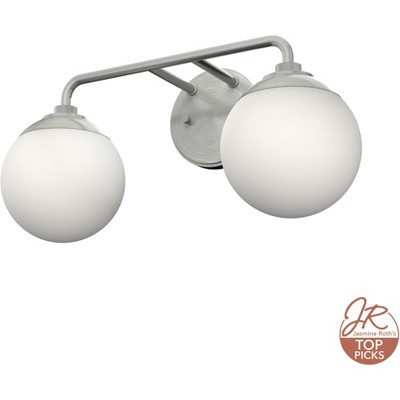 Hepburn 18" Brushed Nickel 2-Light Vanity Sconce