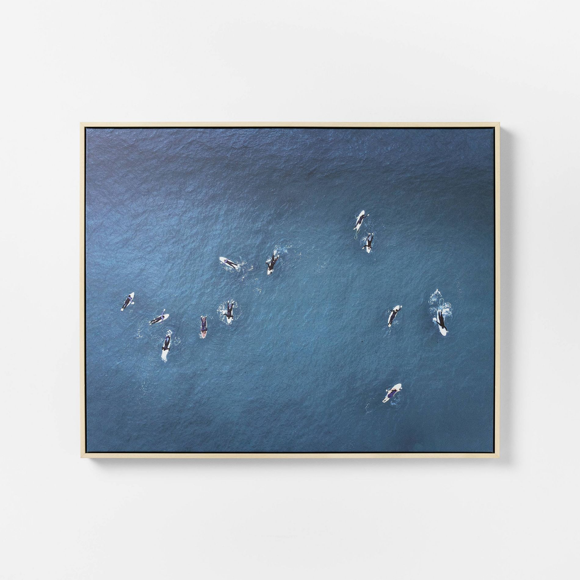 24"x30" Ocean Surf Framed Canvas - Threshold™ designed with Studio McGee