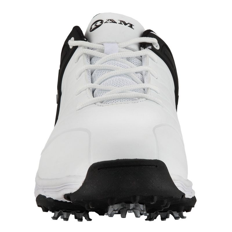 Ram Golf FX Tour Mens Waterproof Golf Shoes White/Black, 3 of 5