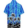 LA LEELA Men's Hawaiian Shirts Short Sleeve Button Down Shirt Mens Hawaii Shirts Boho Holiday Casual Summer Beach Shirts for Men Funny - 2 of 4