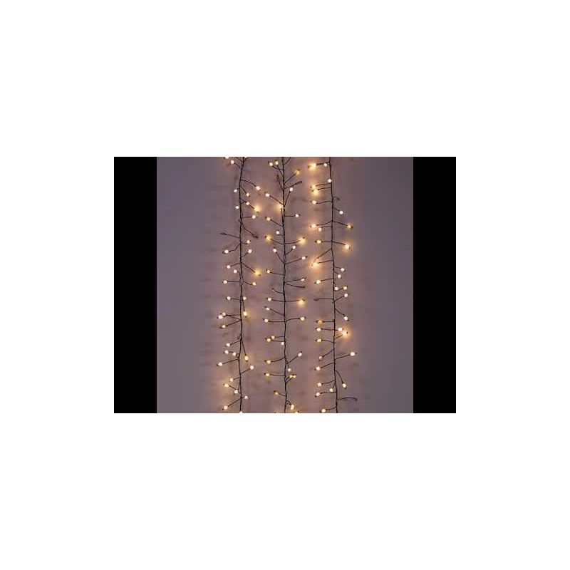 Kurt Adler 9.8-Foot 300-Light Warm White LED Fairy Light Cluster Garland, 5 of 6
