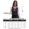 Women's Formal V-Neck Business Dress Suit Vest Corduroy Waistcoat - 4 of 4