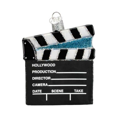 Old World Christmas 3.5 Inch Director's Board Broadway Show Play Act Tree Ornaments