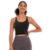 DOMETOUR Cross Back Athletic Yoga Sports Bra With Removable Chest Cushion - 3 of 4