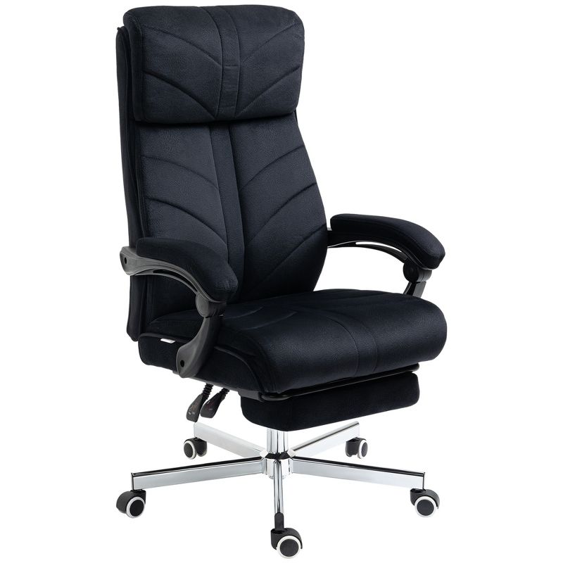 Vinsetto High-Back Ergonomic Office Chair with Footrest, Microfiber Computer Chair with Reclining Function and Armrest, Executive Office Chair, 4 of 7