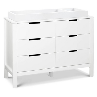 White Double Nursery 6-Drawer GREENGUARD Certified Dresser