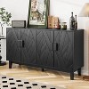 30.5 In. Modern Style Buffet Cabinet, Storage Side Cabinet Buffet Cabinet, Medieval Modern Multifunctional Decorative Cabinet - 2 of 4