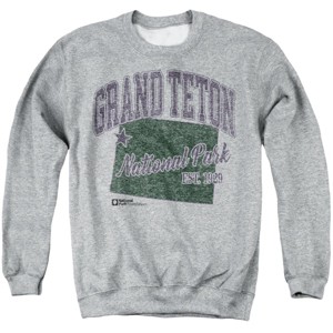 Men's Grand Teton National Park State Line Crewneck Sweatshirt - 1 of 4