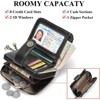 FATMOON  Women’s RFID Blocking Leather Wallet - Genuine Leather Small Bifold with Zipper Pocket & ID Window for Daily Use,Travel,Gift - 4 of 4