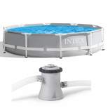 INTEX 10ft X 30in Prism Frame Pool Set with Filter Pump