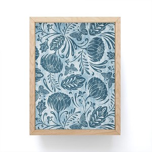 Heather Dutton Arabella Washed Indigo Framed Mini Art Print 4" (H) x 3" (W) x 1" (D) - Society6 - 1 of 3
