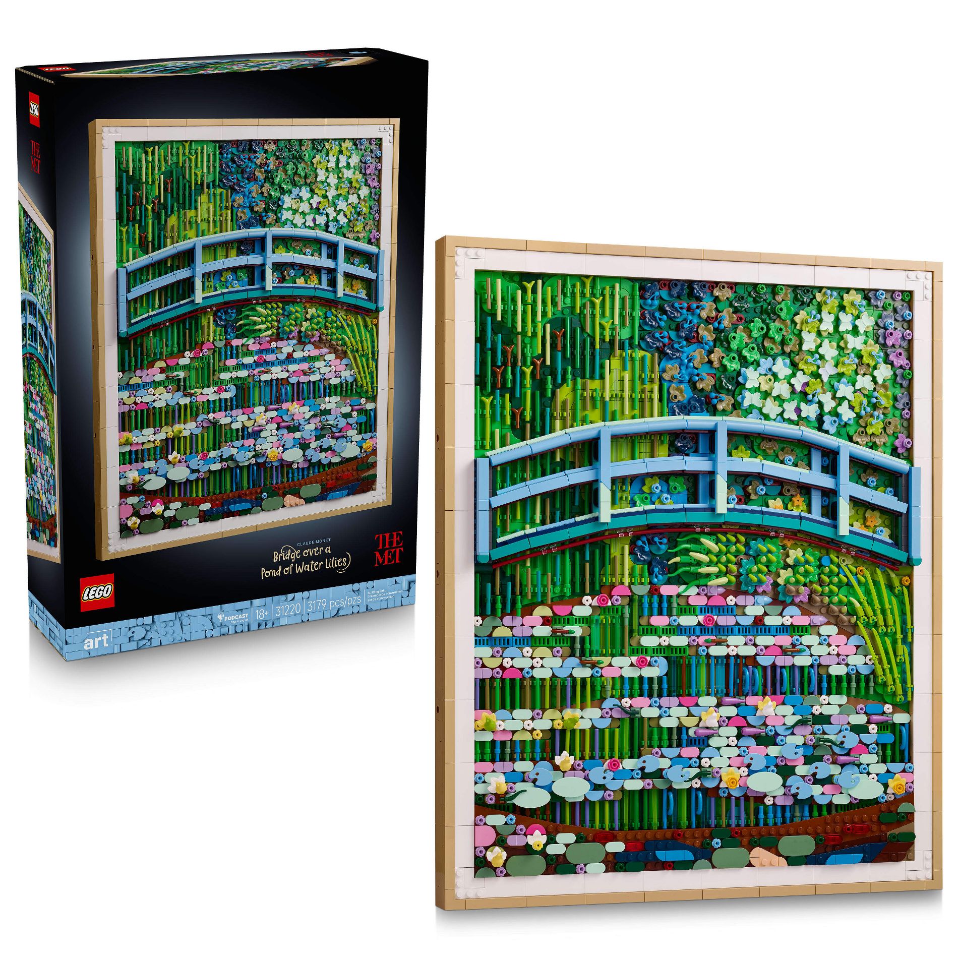 LEGO Art Claude Monet – Bridge Over a Pond of Water Lilies 31220