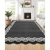Modern Machine Washable Area Rug for Living Room Bedroom Rug Non Slip Non Shedding Low Pile Indoor Carpet Foldable Soft Floor Rugs for Kitchen Office - 3 of 4