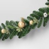 6' Decorated Mixed Greenery Christmas Artificial Garland Green/Champagne Gold - Wondershop™ - 3 of 3