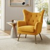 Godefroy Upholstery Accent Chair velvet with Wingback | Karat Home - 2 of 4